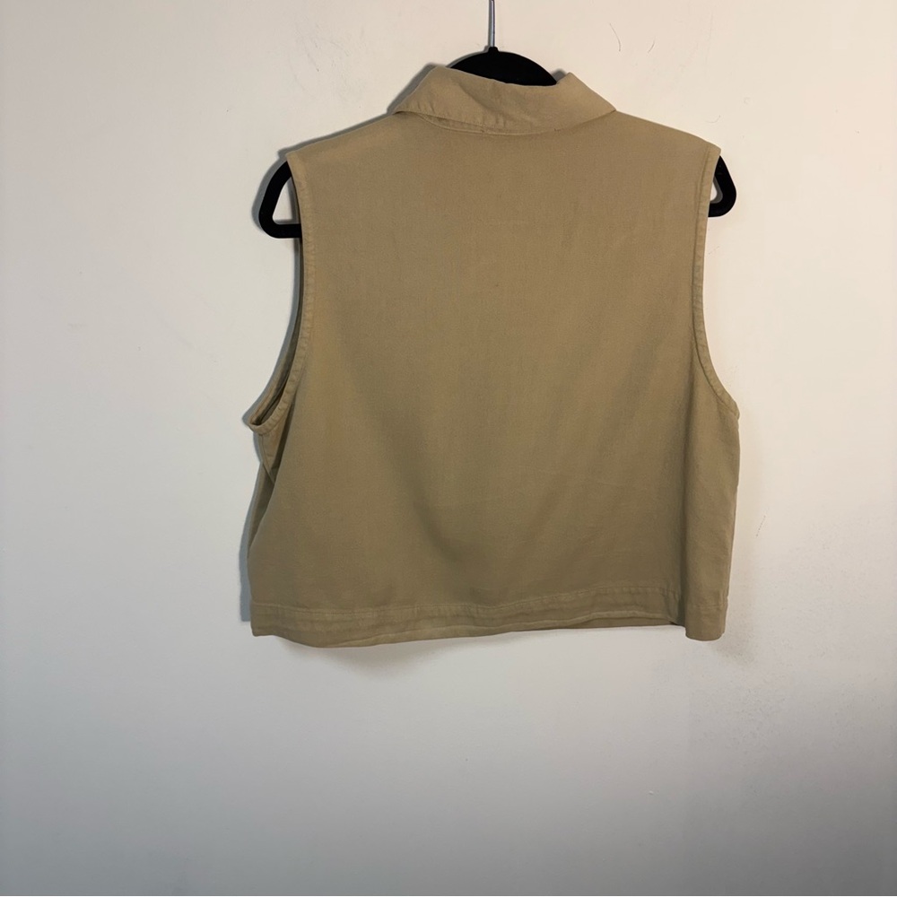 Vintage Eileen Fisher Womens Sleeveless Button-Up Vest Tencel Blend Large - Picture 4 of 11